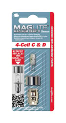 Maglite Mag-Num Star II 4-Cell C& D Xenon Flashlight Bulb Bi-Pin Base