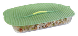 Charles Viancin 10 in. W X 13 in. L Green Silicone Large Banana Leaf Lid
