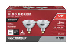 Ace 35 W PAR38 Floodlight Halogen Bulb 580 lm Bright White 2 pk