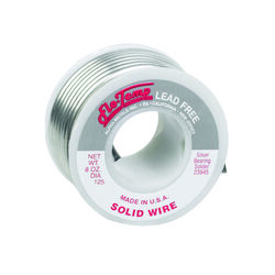 Alpha Fry 8 oz Lead-Free Solid Wire Solder 0.125 in. D Silver-Bearing Alloy 1 pc