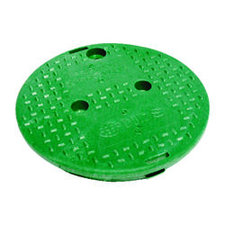 NDS 9.7 inch W X 9.7 inch H Round Valve Box Cover Green