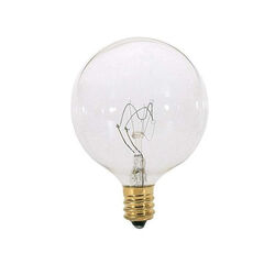 Summer Nights Incandescent G14 Globe Clear/Warm White 4 ct Replacement Christmas Light Bulbs