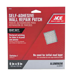 Ace 0.5 ft. L X 6 in. W Reinforced Aluminum Silver Self Adhesive Wall Repair Patch