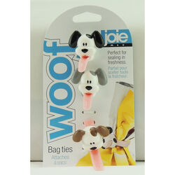 Joie Woof 7 in. L Assorted Silicone Bag Ties