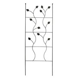 American GardenWorks 65 in. H Black Steel Garden Trellis