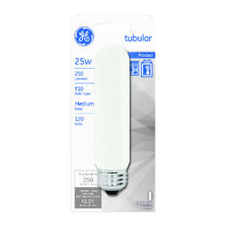 GE 25 W T10 Tubular Incandescent Bulb E26 (Medium) Soft White 1 pk