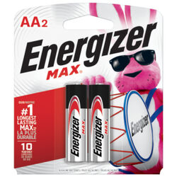 Energizer MAX AA Alkaline Batteries 2 pk Carded