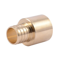 SharkBite 1 in. Crimp T X 1 in. D PEX Brass Adapter