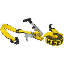 Keeper Ratchet Armour Series 1-1/2 in. W X 14 ft. L Yellow Tie Down w/Ratchet 1467 lb 1 pk