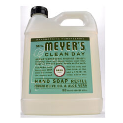 Mrs. Meyer's Clean Day Organic Basil Scent Hand Soap Refill 33 oz