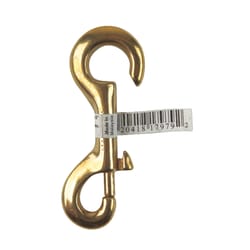 Campbell Chain 3/8 in. D X 3-13/32 in. L Polished Bronze Open Eye Bolt Snap 70 lb