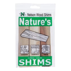 Nelson Wood Shim 1.5 in. W X 6 in. L Wood Shim 9 pk