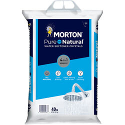 Morton Salt Pure And Natural Water Softener Salt Crystal 40 lb