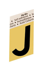 Hy-Ko 1-1/2 in. Black Aluminum Self-Adhesive Letter J 1 pc