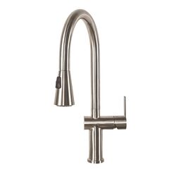 Franke Bern Pro One Handle Stainless Steel Pulldown Kitchen Faucet