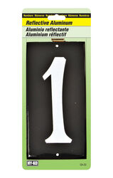 Hy-Ko 3-1/2 in. Reflective White Aluminum Nail-On Number 1 1 pc