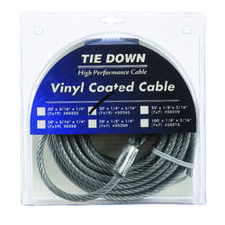 Tie Down Engineering Vinyl Coated Galvanized Steel 1/4 in. D X 30 ft. L Aircraft Cable