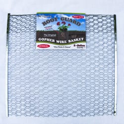 Diggers Root Guard 20 in. H X 19 in. W X 0.2 in. D Silver Coated Wire Gopher Wire Basket