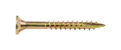 Screw Products No. 8 S X 1-1/2 in. L Star Yellow Zinc-Plated Wood Screws 1 lb lb 196 pk