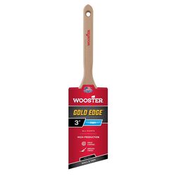 Wooster Gold Edge 3 in. W Semi-Oval Angle Paint Brush