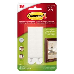 3M Command White Picture Hanging Strips 16 lb 8 pk