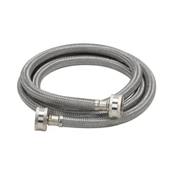 Fluidmaster 3/4 in. Hose T X 3/4 in. D Hose 60 in. Stainless Steel Supply Line