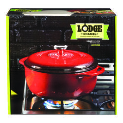 Lodge Cast Iron Dutch Oven 10.5 in. 6 Red