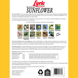 Lyric Assorted Species Black Oil Sunflower Seed Wild Bird Food 10 lb