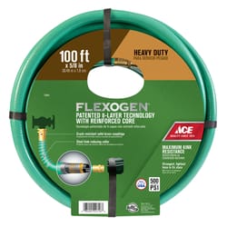 Ace Flexogen 5/8 in. D X 100 ft. L Premium Grade Green Vinyl Hose