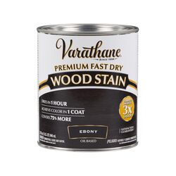 Varathane Semi-Transparent Ebony Oil-Based Urethane Modified Alkyd Wood Stain 1 qt