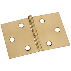 2 in. National Hardware Polished Brass Hinge 3-/16 in.