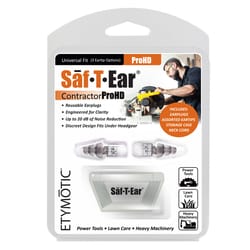 Etymotic Saf-T-Ears ProHD 20 dB Ear Plugs Black 1 pk