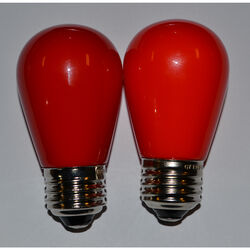 Holiday Bright Lights LED S14 Red 2 ct Replacement Christmas Light Bulbs