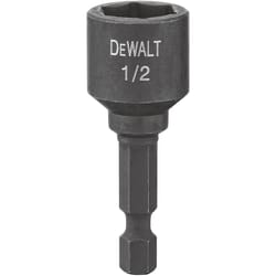DeWalt Impact Ready 1/2 in. S X 1-7/8 in. L Black Oxide Nut Driver 1 pc