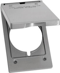 Sigma Electric Rectangle Metal 1 gang 30/50 Amp Receptacle Cover For Wet Locations