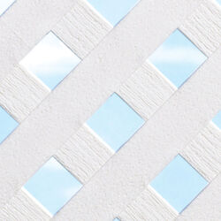 Grid Axcents 48 in. W X 8 ft. L White Plastic Privacy Lattice Panel