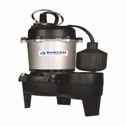 Burcam 1/2 HP 3600 gph Cast Iron Tethered Float Sewage Pump