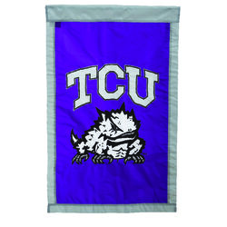 Evergreen TCU Flag 28 in. H X 44 in. W