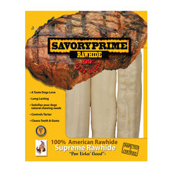 Savory Prime All Size Dogs Adult Rawhide Bone Natural 6-7 in. L 3 pk