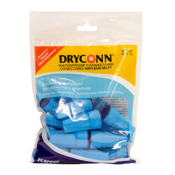 King Innovation DryConn Insulated Waterproof Wire Connector Aqua/Blue 15 pk