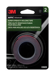 3M Double Sided 1/2 in. W X 5 ft. L Molding Tape Black/Red