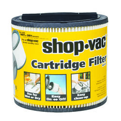 Shop-Vac 6.5 in. L X 8 in. D Type U Wet/Dry Vac Cartridge Filter 5 gal 1 pk