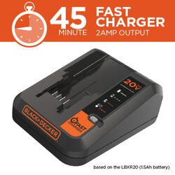 Black and Decker 20 V Lithium-Ion Battery Charger 1 pc