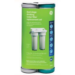 GE Appliances Dual Stage Drinking Water Replacement Filter For GE GXSV10, GNSV25, GNSL05, GXSL03