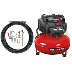 Porter Cable 6 ft/min Pancake Portable Air Compressor Kit 150 rpm 0.8 MHz