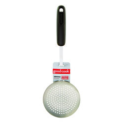 Good Cook 12 in. L Silver/Black Stainless Steel Skimmer/Strainer