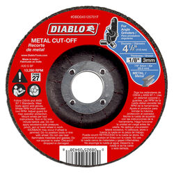 Diablo 4-1/2 in. D X 7/8 in. S Aluminum Oxide Metal Cut-Off Disc 1 pk