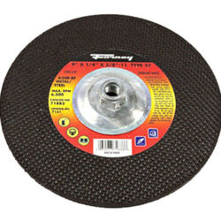 Forney 9 in. D X 1/4 in. thick T X 5/8 in. S Metal Grinding Wheel 1 pc