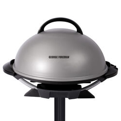 George Foreman George Tough Silver Plastic Nonstick Surface Indoor Grill 240 sq in