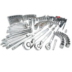 Craftsman 1/4, 3/8 and 1/2 in. drive S Metric and SAE 6 and 12 Point Mechanic's Tool Set 224 pc